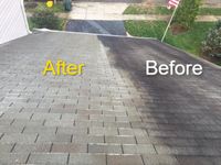 half dirty and half clean roof