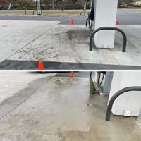 gas station before and after