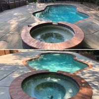pool backyard beofre and after